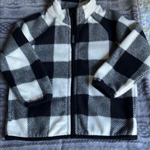 Wonder Nation Checkered Fleece Hoodie